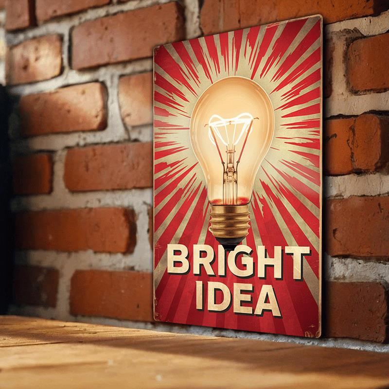 Lighting Decoration Ideas For Home - ศิลปะผนังโลหะที่ได้รับแรงบันดาลใจจากวินเทจ - การออกแบบหลอดไฟไอเดียที่สดใส, การตกแต่งสไตล์หนังสือการ์ตูนย้อนยุค, ป้ายแขวนเหล็กสําหรับสําเนียงบ้าน