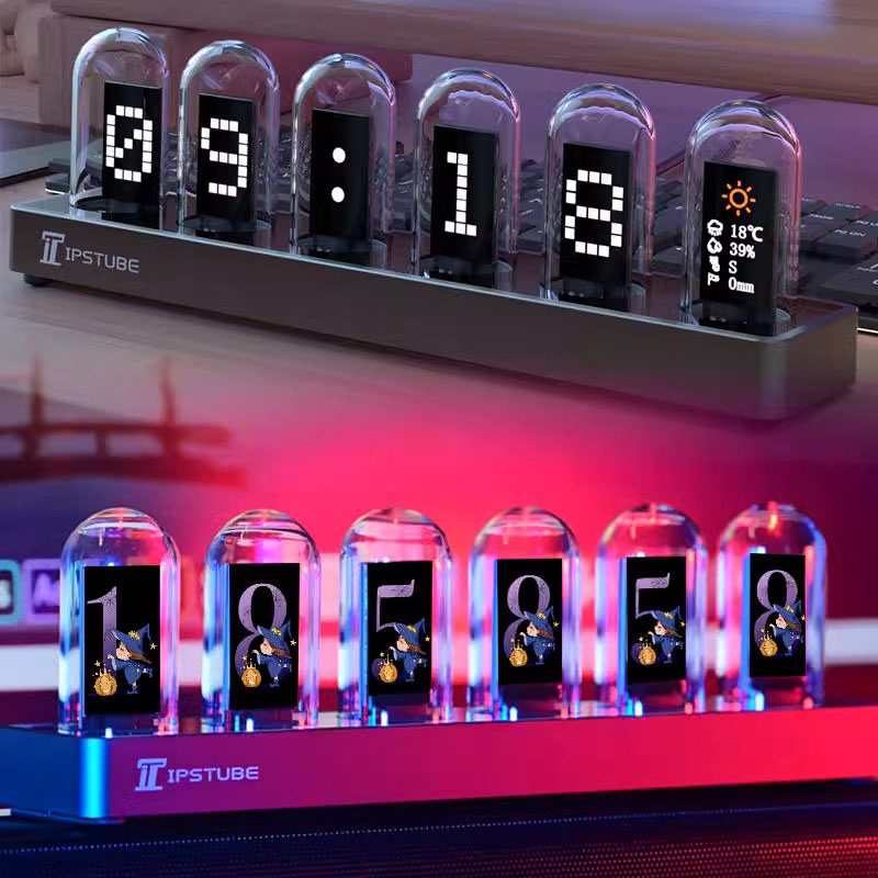 Lighting Decoration Ideas For Home - นาฬิกา RGB Nixie Tube พร้อมไฟ LED