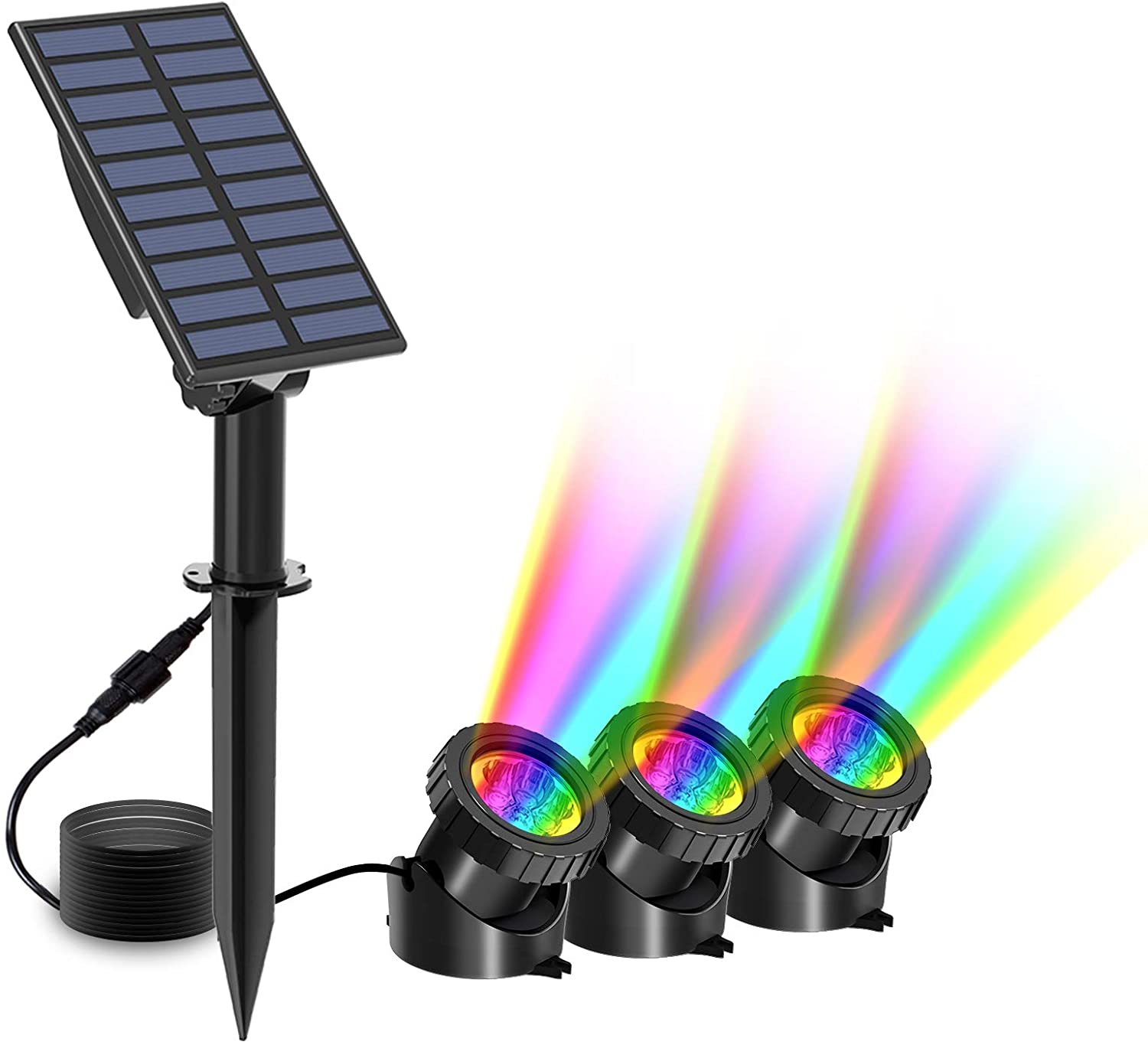 พลังงานแสงอาทิตย์ใต้น้ำไฟ RGB  - Lighting Decor Sunrise บทวิจารณ์และราคา
