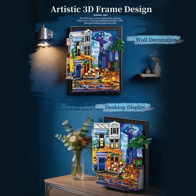 กรอบรูปคาเฟ่ท้องฟ้ายามค่ำคืน 2 - Lighting Decoration Ideas For Home บทวิจารณ์และราคา