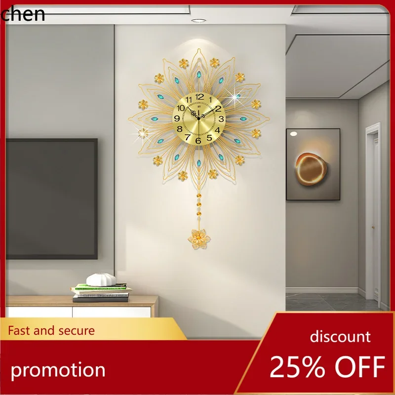 นาฬิกาแขวนผนังสไตล์ยุโรป TQH-i - Lighting Decor For Living Room บทวิจารณ์และราคา
