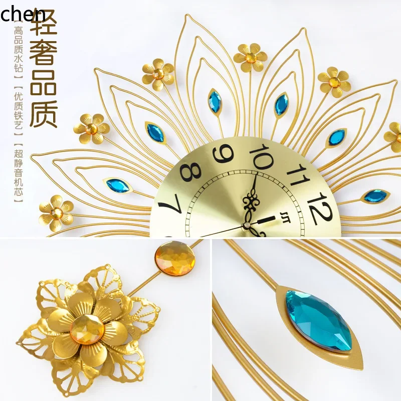 นาฬิกาแขวนผนังสไตล์ยุโรป TQH-i - Lighting Decor For Living Room บทวิจารณ์และราคา