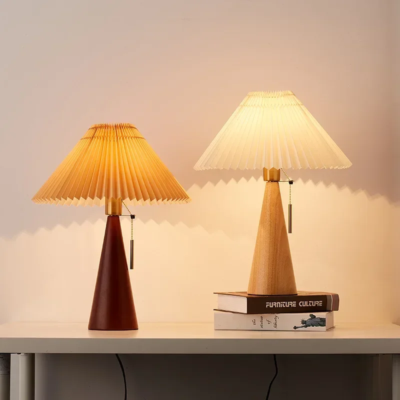 โคมไฟตั้งโต๊ะแบบจีบย้อนยุค โคม - Lighting Decor For Bedroom บทวิจารณ์และราคา
