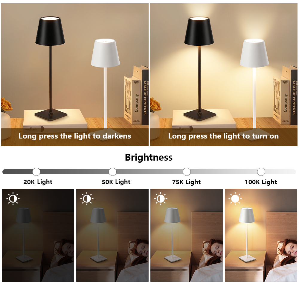 ไฟ LED แบบชาร์จไฟได้ โคมไฟตั้ง - Lighting Decor For Bedroom บทวิจารณ์และราคา